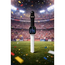 bbtech Appl Watch 38/40/41/41(S10-11)MM Series 9/8/7/se3-2/6 Uyumlu Taraftar Silikon Kordon