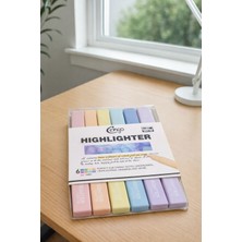 Cengo Highlighter 6'lı Marker Kalem Kare Formunda