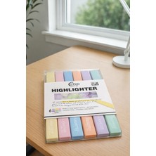 Cengo Highlighter 6'lı Marker Kalem Kare Formunda