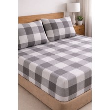 Ecem Home Pamuk Saten Tek Kişilik Yastık Kılıflı Lastikli Çarşaf Takımı