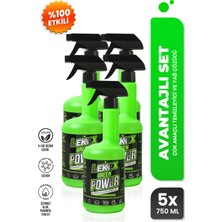 Lekex Green Power Çok Amaçlı Temizleyici ve Yağ Çözücü 750 ml x 5
