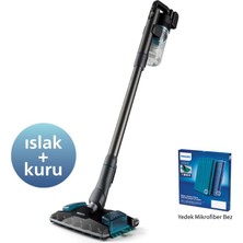 Philips 8000 Serisi Yedek Paspaslı Aqua Plus En Uzun Şarjlı 80 Dk Ya Kadar Kullanım Hem Silen Hem Süpüren Dikey Süpürge
