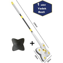 Normadia Kare Mop Deterjan Hazneli, Sıkmalı ve Yedek Bezli, Çok Amaçlı Temizlik Seti