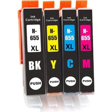 Hp 655 Xl CZ109A Yüksek Kapasiteli Çipli Muadil Kartuş Seti Hp Deskjet Ink Advantage 6525 (CZ276) Uyumlu