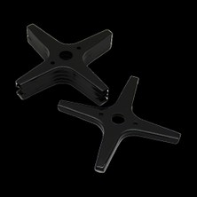 Veralya 5 Adet Siyah Artı Model Cezvelik Ocak Küçültücü Emaye