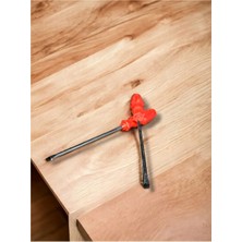 Ecole Düz Tornavida Manyetik Uç Orta Boy 6X125 mm Krom Yanedium Çelik