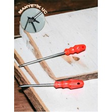 Ecole Manyetik Uç Yıldız ve Düz Tornavida 2'li Set Orta Boy 6X125 mm