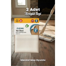 Normadia Çiftli Çok Amaçlı Mop Uyumlu Temizlik Bezi 50X60 Cm, Pratik ve Kullanışlı
