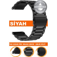  20mm-22mm-24mm saatlerle uyumlu dolgu çelik metal saat kordonu kayışı m09sgg4-b