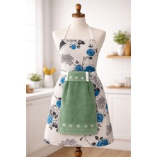 Ecem Home Kadife Havlulu Mutfak Önlüğü