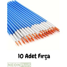 10 Adet Fırça, Sulu Boya, Akrilik Boya, Guaj Boya, Yağlı Boya, Resim Boyama, Workshop Etkinlik