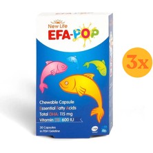 New Life Efa Pop 30 Kapsül - 3 Adet (90 Kapsül)
