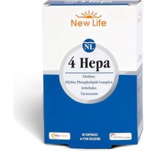 New Life 4 Hepa 30 Kapsül (Tekli Paket) - Dezenfektan Hediyeli (%72 Alkol)