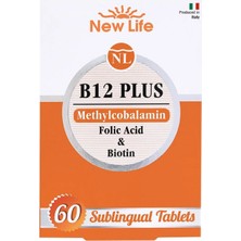 New Life B12 Methyl Plus 60 Tablet - Dezenfektan Hediyeli (%72 Alkol)