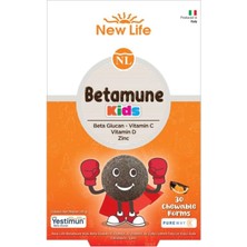 New Life Betamune Kids 30 Çiğneme Tableti - Dezenfektan Hediyeli (%72 Alkol)