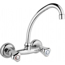 abnturk Osmanlı Tarz Ultra Lüks Klasik Mutfak Eviye Bataryası Uzun Boru Sıcak Soğuk