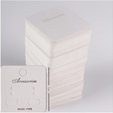 Zero Land Storozde Küpe Kartı-Beyaz