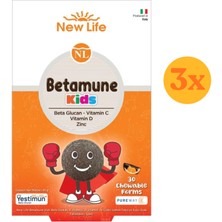 New Life Betamune Kids 30 Çiğneme Tableti - 3 Adet (90 Tablet)