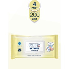 Pedo Klasik Islak Mendil 50'li 4 Paket