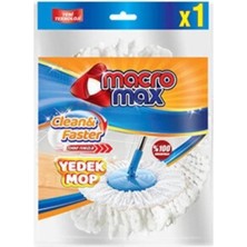Normadia Yedek Mop Ucu, Macromax Clean&faster, Pratik Temizlik Aksesuarı