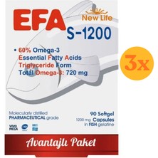 New Life Efa S-1200 90 Kapsül - 3 Adet (270 Kapsül)