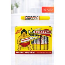 Tayem 10 Adet Super Glue 1,4g. Japon Yapıştırıcısı, Süper Japon Yapıştırıcı, Quickstar Japon Yapıştırıcı