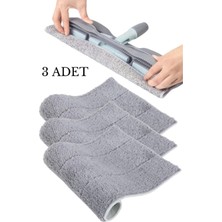 Normadia 3'lü Mandallı Mop Yedek Bezi, Mikrofiber Mop Pedi, Pratik Temizlik Seti
