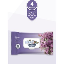 Pedo Lavanta Kokulu Islak Mendil 90'lı 4 Paket