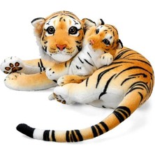 Najmaddin 60 Cm. Kaplan ve Sevimli Yavrusu Peluş