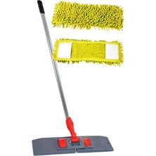 Normadia Uzun Makarna Mop Seti ve Paletli Temizlik Aparatı, 50-60 cm
