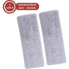 Normadia Iki Adet Mikrofiber Yedek Mop Paspas Bezleri, Temizlik Için Uygun