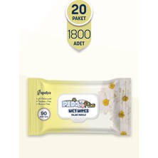 Pedo Papatya Kokulu Islak Mendil 90'lı 20 Paket