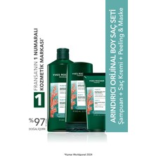 Yves Rocher Arındıcı Orjinal Boy Saç Seti- Şampuan 300 ml & Saç Kremi 200 ml & Peeling ve Maske 200 ml