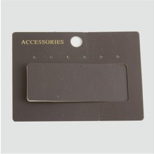 Zero Land Storozde 6 Delikli Pencereli Küpe Kartı 200 Adet-Koyu Gri