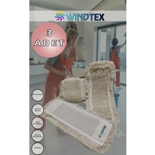 Normadia 3 Adet Püsküllü Yedek Mop Bezi 50 Cm, Temizlik Için Pratik ve Dayanıklı