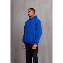 Unisex Oversize Kapüşonlu Kanguru Cepli Kordonlu Sweatshirt