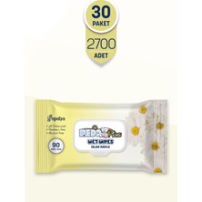 Pedo Papatya Kokulu Islak Mendil 90'lı 30 Paket 1 Koli