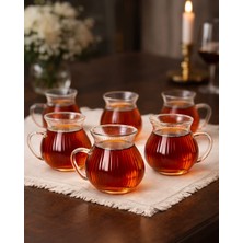 Zürih Collection 6 Parça Kulplu Pinterest Model Tombul Çay Bardağı Borosilikat Cam