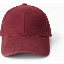 Bordo  Süet Şapka