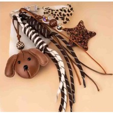 Köpekli Yıldız Detaylı Çanta Charmı