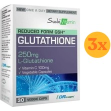 Suda Vitamin Glutathione 250 Mg 30 Vegan Kapsül - 3 Adet (90 Kapsül)
