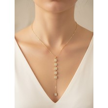 Stilbenim.com Çelik Kare Kesim Kolye