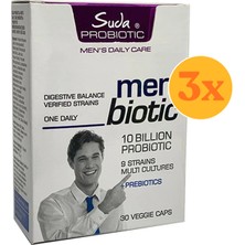 Suda Probiotic Menbiotic Erkekler Için Probiyotik 30 Kapsül - 3 Adet (90 Kapsül)