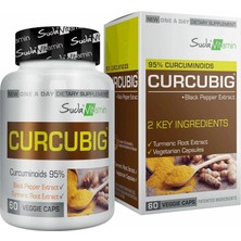 Suda Vitamin Curcubig Zerdeçal 60 Vegi Kapsül - Dezenfektan Hediyeli (%72 Alkol)