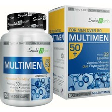 Suda Vitamin Multimen 50+ Erkekler Için Multivitamin 50 Bitkisel Kapsül