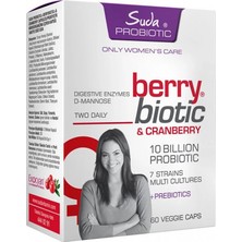 Suda Probiotic Berrybiotic Cranberry Içeren 60 Kapsül - Dezenfektan Hediyeli (%72 Alkol)