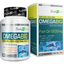 Suda Vitamin Omegabig 30 Softgel - Dezenfektan Hediyeli (%72 Alkol)