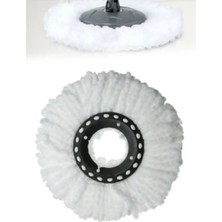 Normadia 2'li Standart Ölçü Döner Başlıklı Yedek Mop Bezi Seti