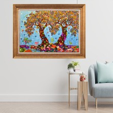 Giyense Altın Varaklı Çerçeveli Paspartulu  Tablo GTY211