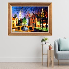 Giyense Altın Varaklı Çerçeveli Paspartulu  Tablo GTY287